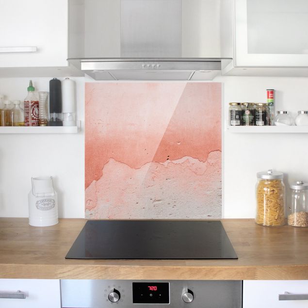 Decorazioni cucina Cemento rosa in stile shabby