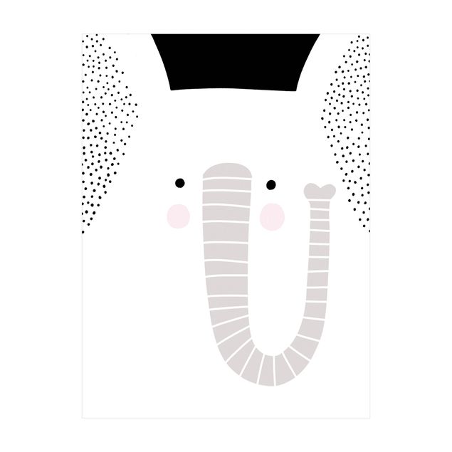 tappeto grande Zoo con disegni - Elefante