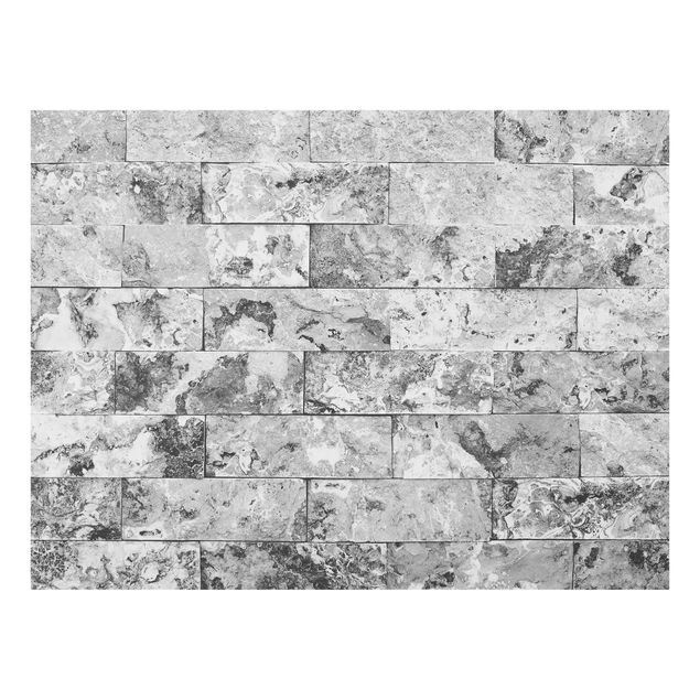 Paraschizzi cucina Muro di pietra in marmo naturale grigio