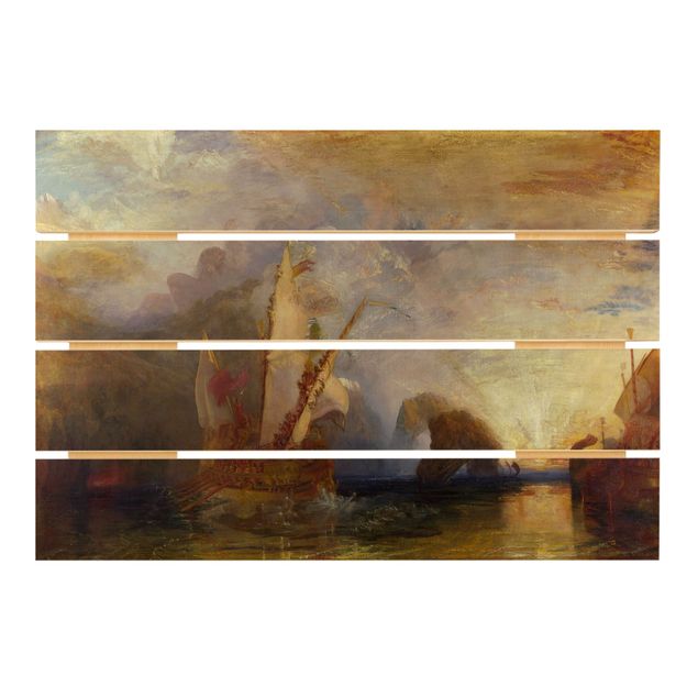 Quadri in legno con paesaggio William Turner - Ulisse