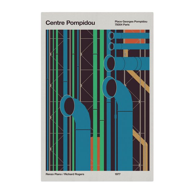 Quadri stampe Centre Pompidou - Manifesto