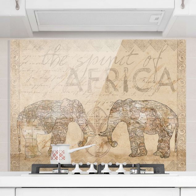 Paraschizzi con riproduzioni Collage vintage - Spirito dell'Africa