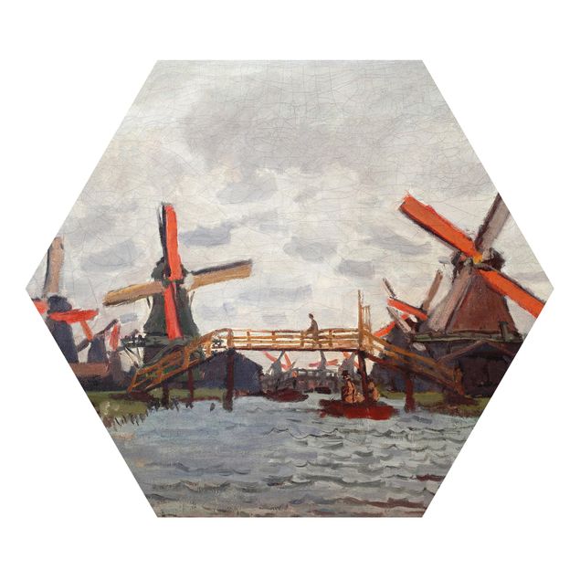 Riproduzioni quadri famosi Claude Monet - Mulini a vento a Westzijderveld, vicino a Zaandam
