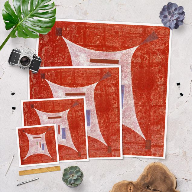 Quadri rossi Wassily Kandinsky - Verso i quattro angoli