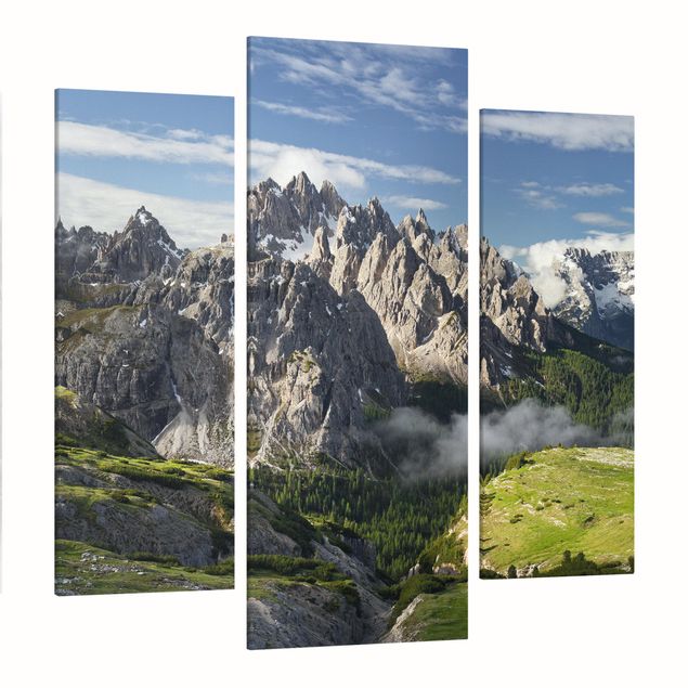 Quadro su tela componibile Alpi italiane