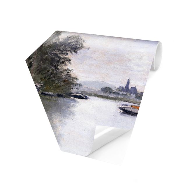 Carta da parati moderne Claude Monet - Argenteuil vista dal piccolo braccio della Senna