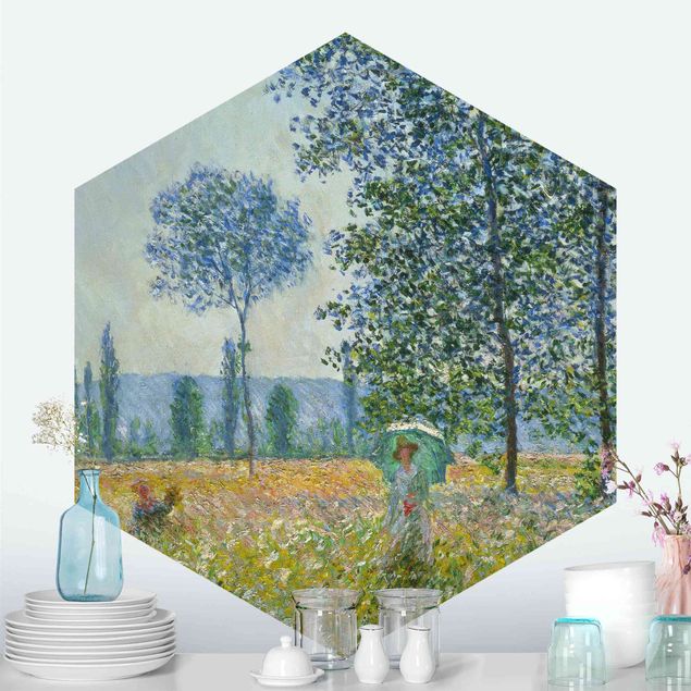 Riproduzioni Claude Monet - Campi in primavera