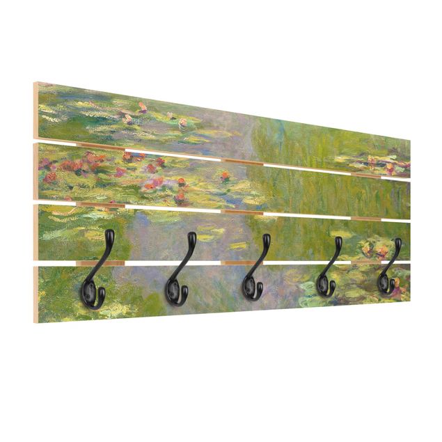 Appendiabiti fiore Claude Monet - Ninfee verdi