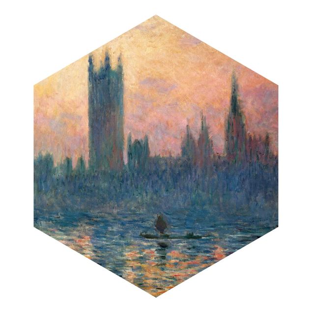 Quadri Impressionismo Claude Monet - Tramonto a Londra