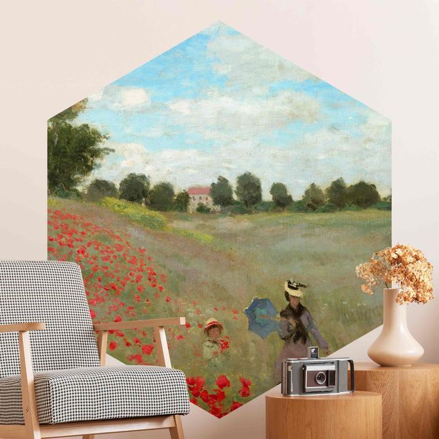 Riproduzioni Claude Monet - Campo di papaveri vicino ad Argenteuil