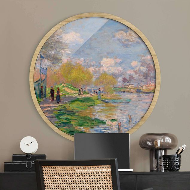 Stile di pittura Claude Monet - Primavera sulla Senna