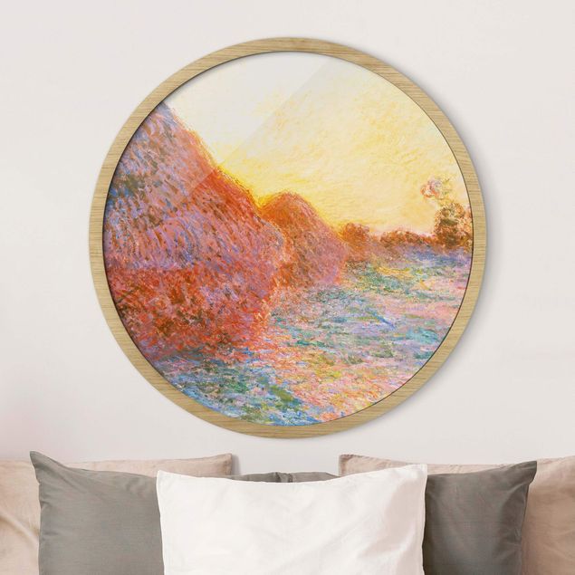 Riproduzioni quadri famosi Claude Monet - Un pagliaio alla luce del sole