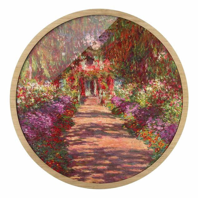 Quadri astratti Claude Monet - Sentiero nel giardino di Monet a Giverny