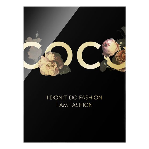 Quadri neri COCO - I dont´t do fashion in nero