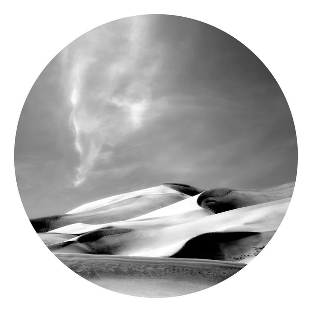 Carte da parati con deserto Dune del Colorado in bianco e nero