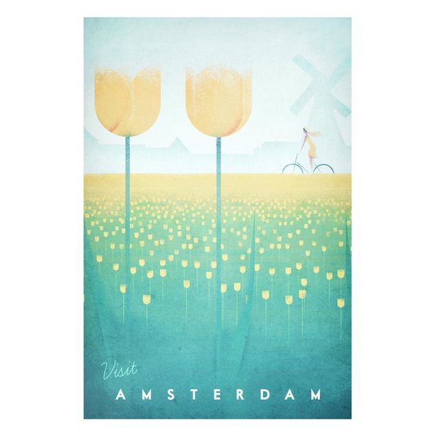 Lavagne magnetiche con fiori Poster di viaggio - Amsterdam