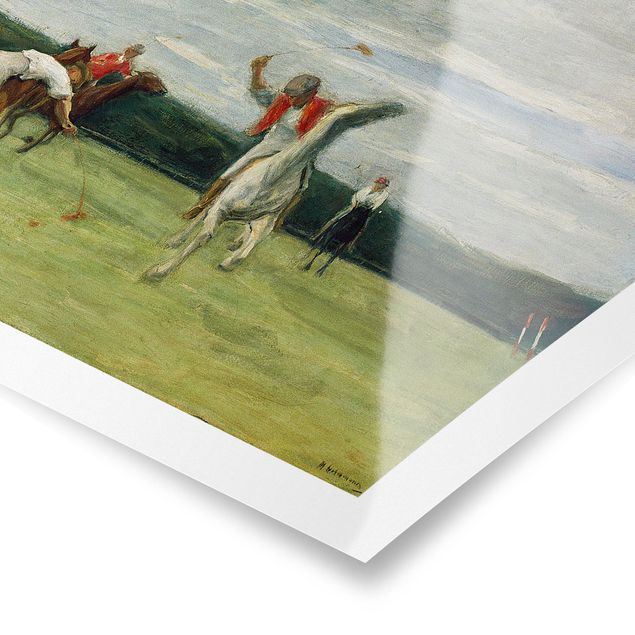 Poster di quadri famosi Max Liebermann - Giocatore di polo nel parco di Jenisch