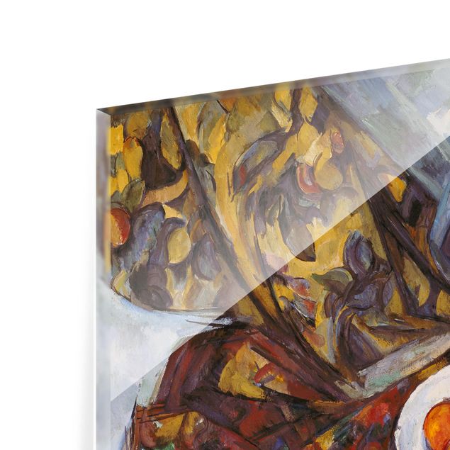 Paraschizzi con riproduzioni Paul Cézanne - Natura morta, tendaggio di fiori e frutta