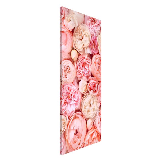 Lavagne magnetiche con fiori Rose Rosa Corallo Shabby