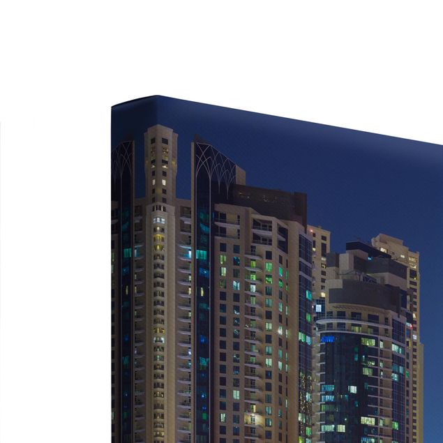 Stampe Dubai Skyline di notte