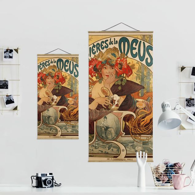 Riproduzioni quadri Alfons Mucha - Manifesto per la birra La Meuse