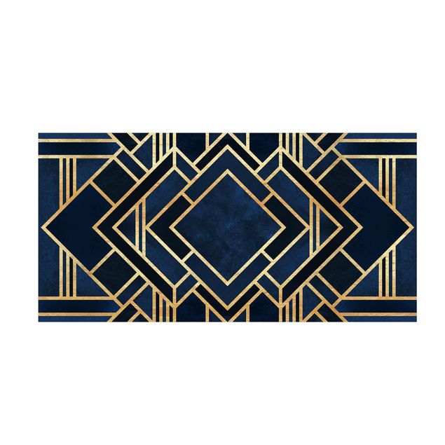 tappeto color oro Art Déco Oro