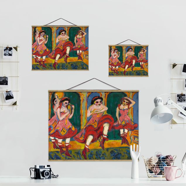 Quadri moderni colorati Ernst Ludwig Kirchner - Ballerini di Czardas