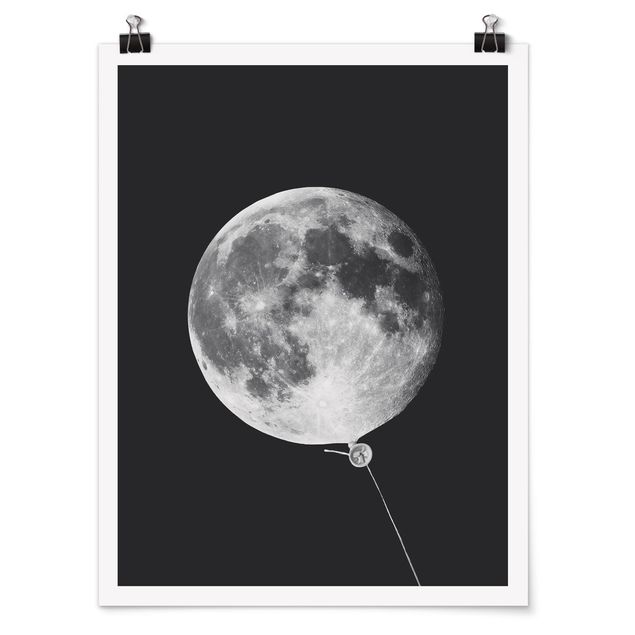 Poster quadri famosi Palloncino con luna