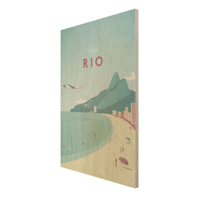 Quadri in legno con paesaggio Poster di viaggio - Rio De Janeiro