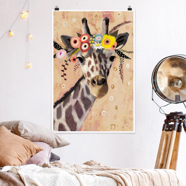 Quadro giraffe Giraffa Klimt