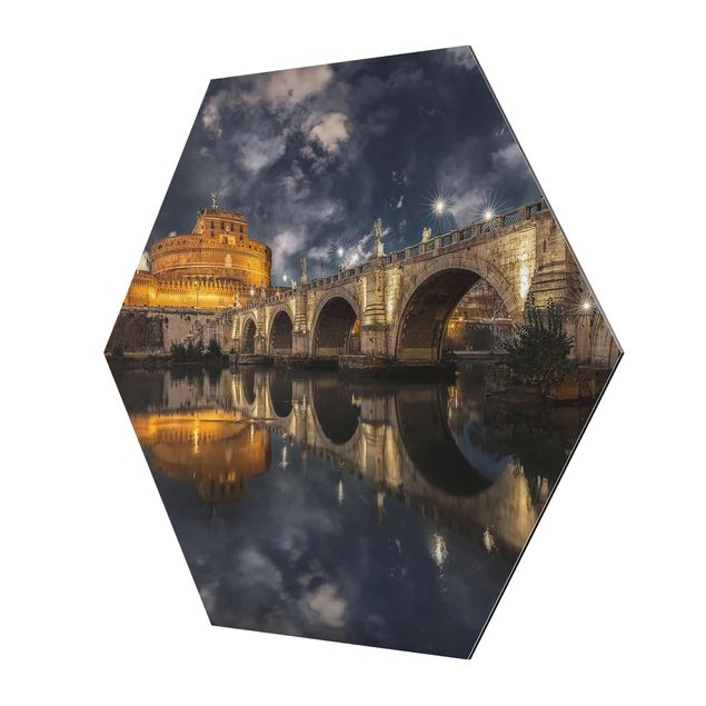 Quadri esagonali Ponte Sant'Angelo a Roma