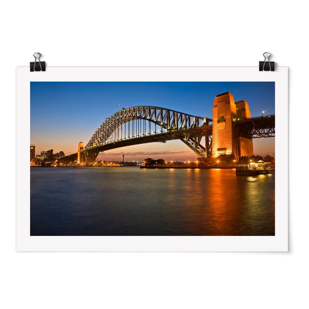 Poster architettura Ponte del porto a Sydney