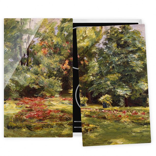Stampe quadri famosi Max Liebermann - Terrazza fiorita di Wannseegarten