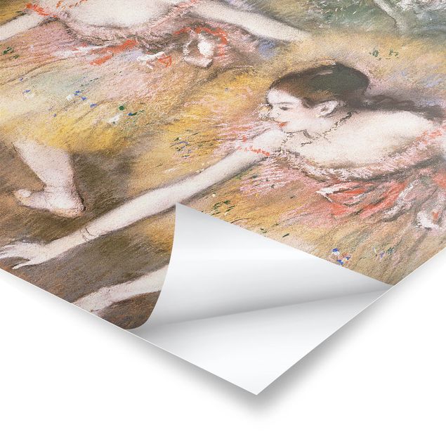 Poster dipinti famosi Edgar Degas - Danzatrici che si chinano
