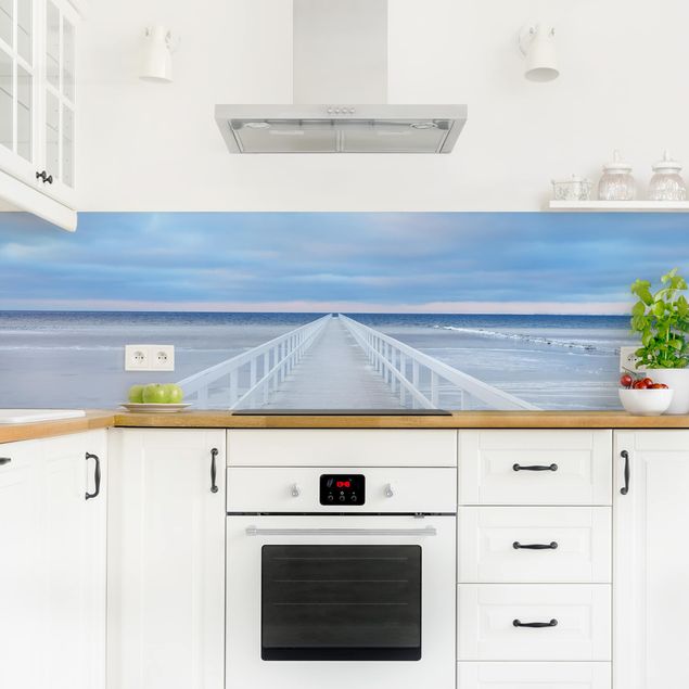 Rivestimenti per cucina con paesaggio Ponte in Svezia
