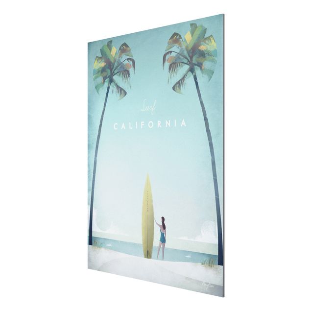 Quadri con spiaggia e mare Poster di viaggio - California