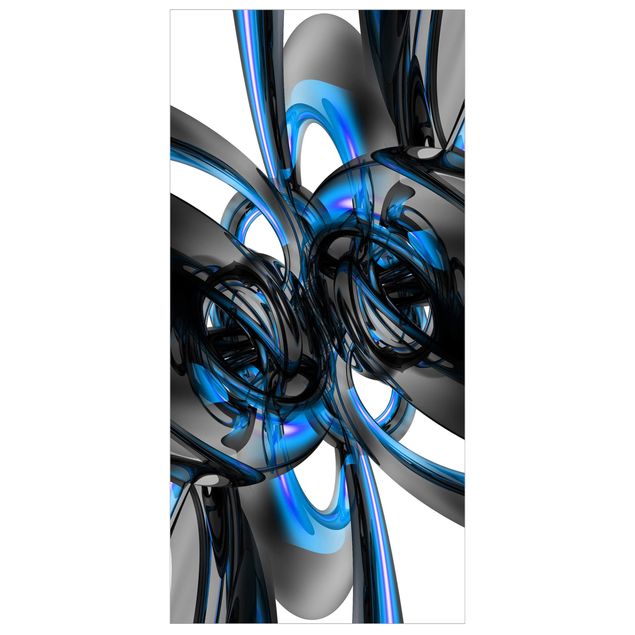 Tenda a pannello Shining Blue Circles 250x120cm