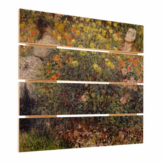 Quadro monet Claude Monet - Due signore nel giardino fiorito
