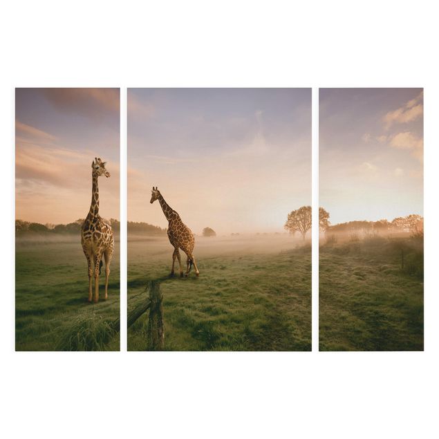 Quadri moderni per arredamento Giraffe surreali
