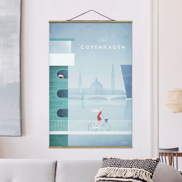 Quadri vintage Poster di viaggio - Copenaghen