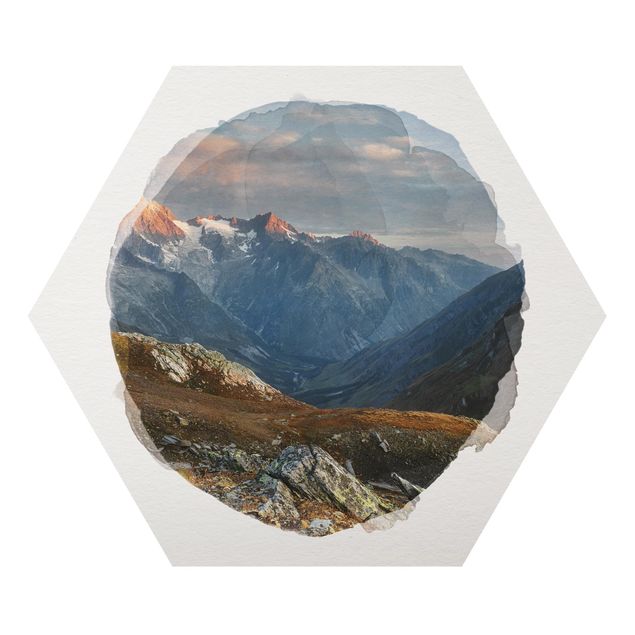 Quadro natura Acquerelli - Col De Fenêtre Svizzera