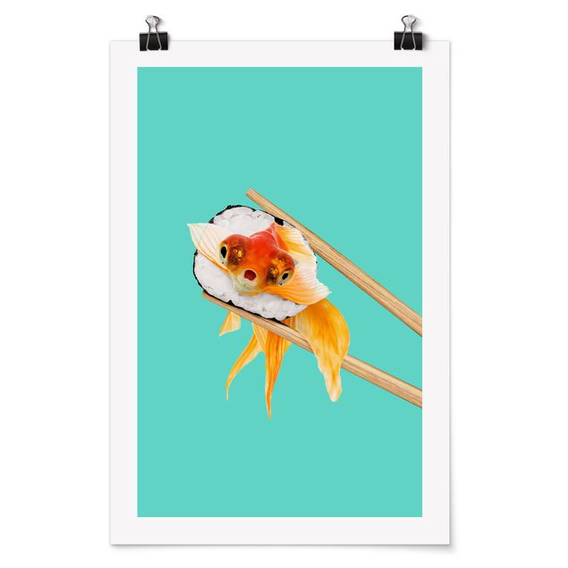 Quadri con animali Sushi con pesce rosso