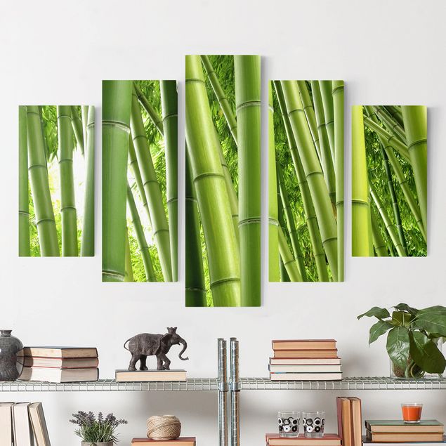 Quadri su tela con bambù Alberi di bambù