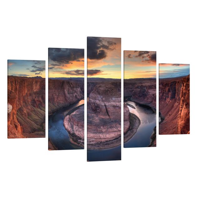 Stampa su tela 5 parti - Colorado River Glen Canyon