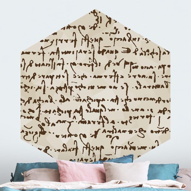 Carta da parati moderne Manoscritto Da Vinci