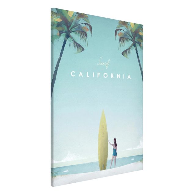 Lavagne magnetiche con spiaggia Poster di viaggio - California