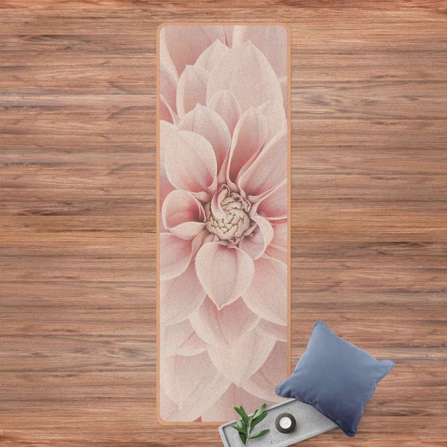 tappeto design moderno Dalia in rosa cipria