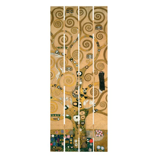 Quadri in legno con paesaggio Gustav Klimt - L'albero della vita