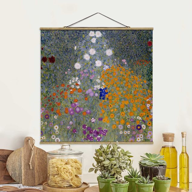 Stampe quadri famosi Gustav Klimt - Giardino di casa