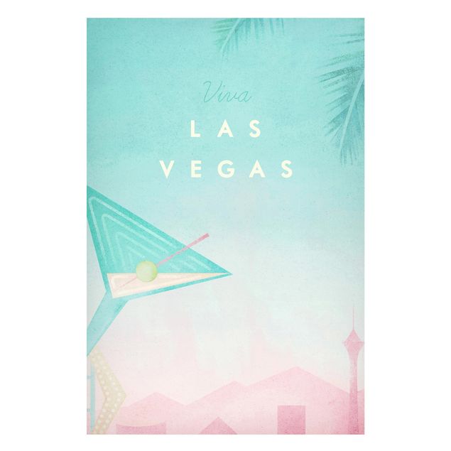 Quadri vintage Poster di viaggio - Viva Las Vegas